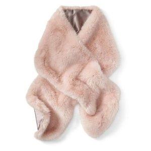 Gap Pink Faux Fur Stole